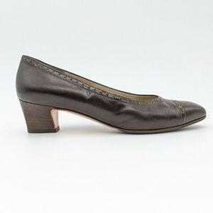 Salvatore Ferragamo Cap Toe Pumps